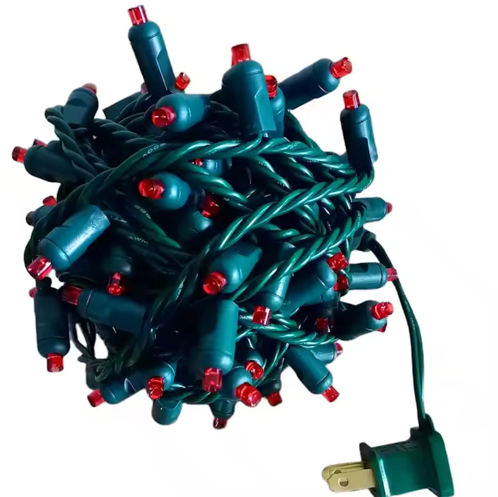 5MM LED Mini Lights on Green Wire - 50ct