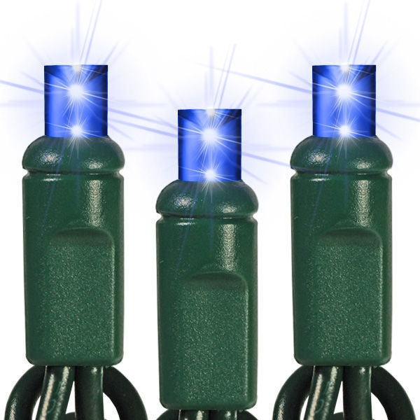 5MM LED Mini Lights on Green Wire - 50ct