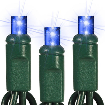 5MM LED Mini Lights on Green Wire - 50ct