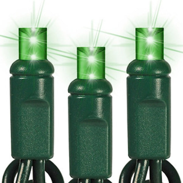 5MM LED Mini Lights on Green Wire - 50ct