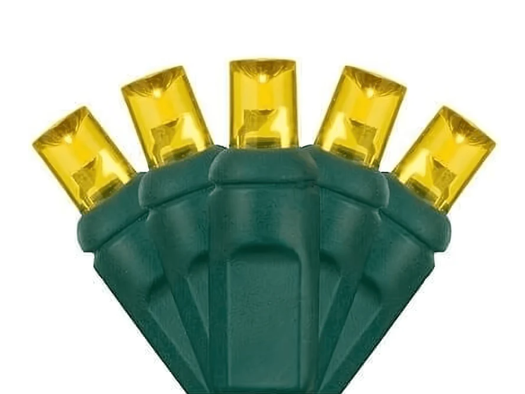 5MM LED Mini Lights on Green Wire - 50ct