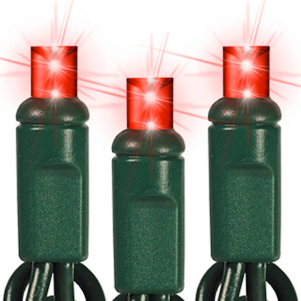 5MM LED Mini Lights on Green Wire - 50ct