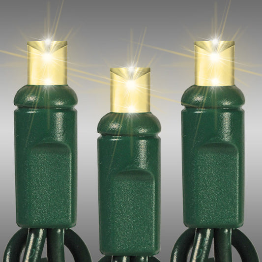 5MM LED Mini Lights on Green Wire - 50ct