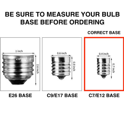 C7 Filament LED Bulbs