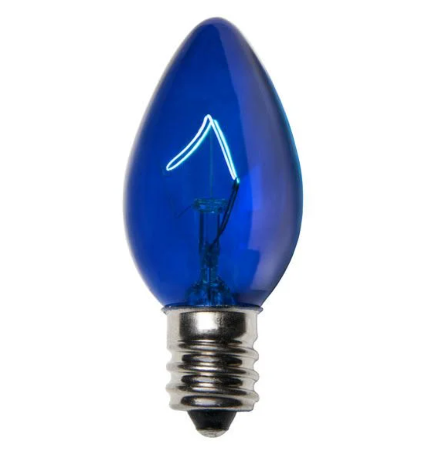 C7 5 Watt Transparent Bulbs