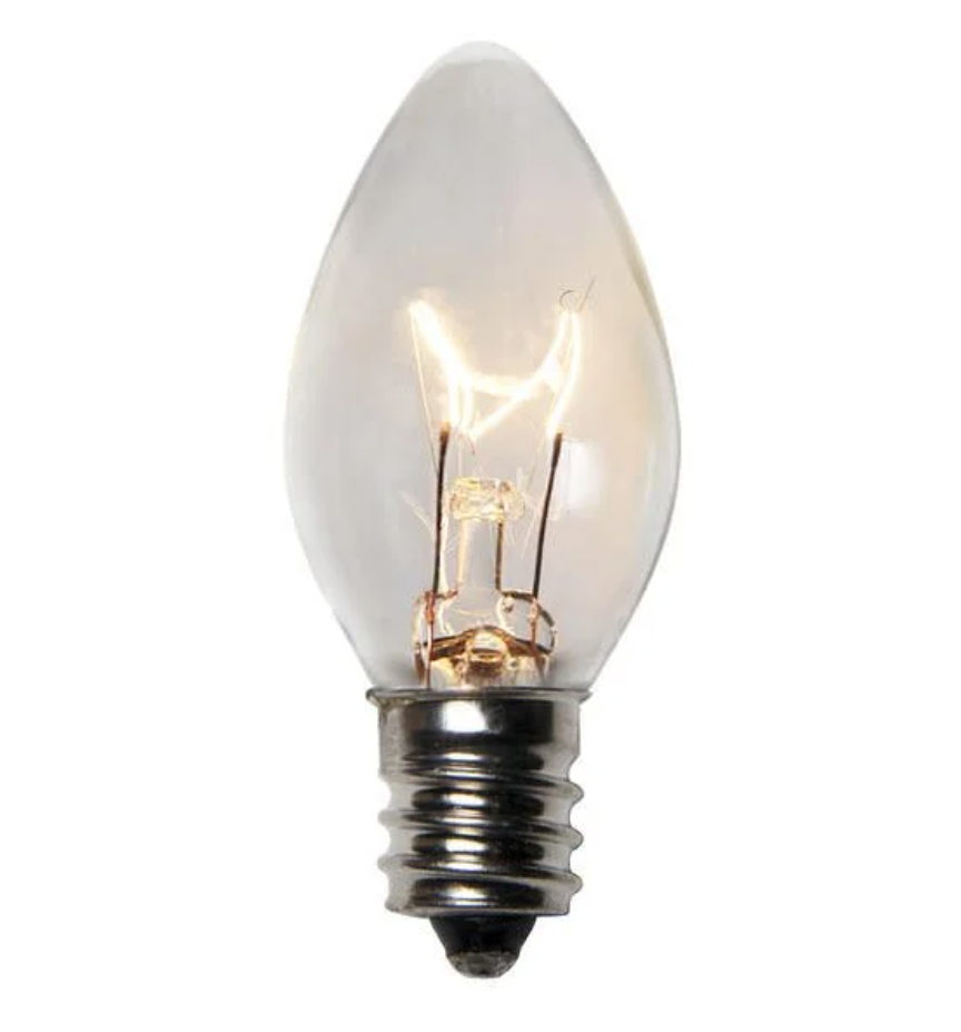 C7 5 Watt Transparent Bulbs