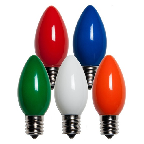 C9 7 Watt Ceramic Bulbs