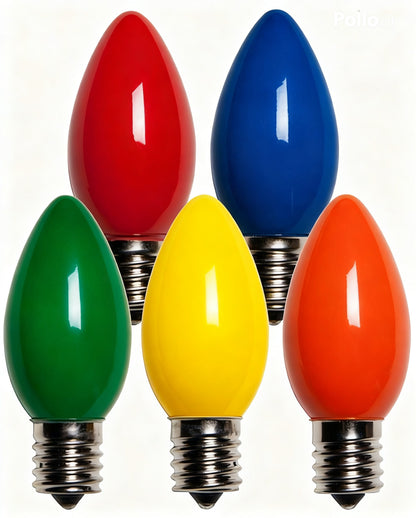 C9 7 Watt Ceramic Bulbs