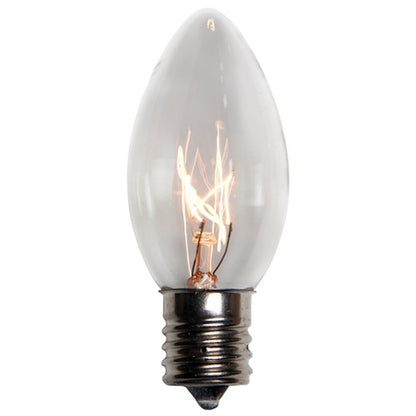 C9 7 Watt Incandescent Bulbs