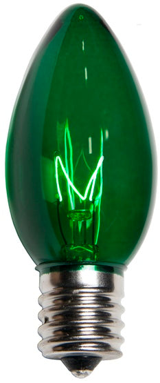 C9 7 Watt Incandescent Bulbs