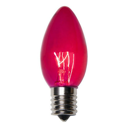 C9 7 Watt Incandescent Bulbs