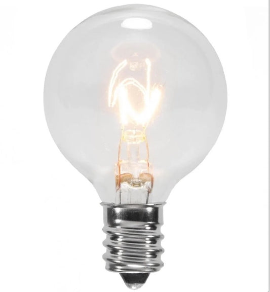 G40 5 Watt Incandescent Replacement Bulbs - Patio String Light Bulbs