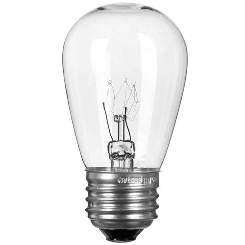 S14 11 Watt Clear Incandescent Bulbs